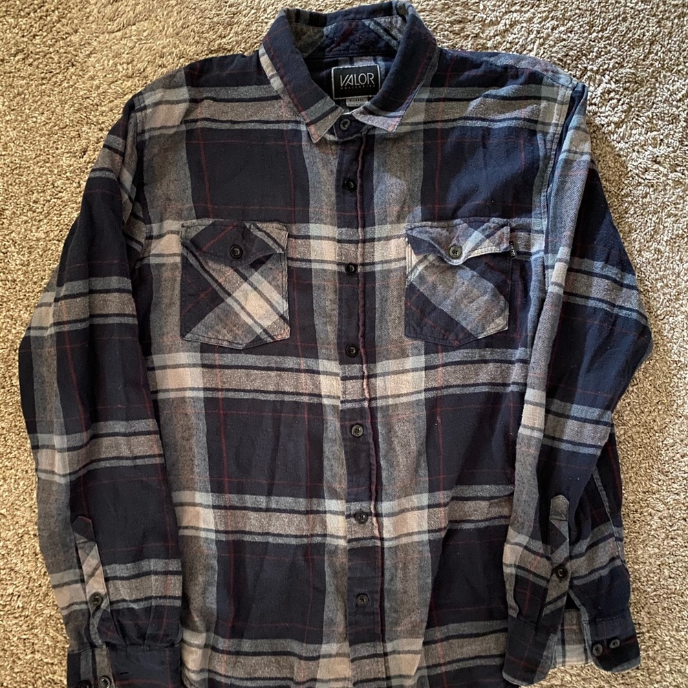 Plaid button down